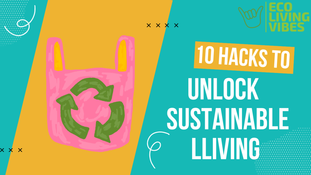 Sustainable living idea to help preserve natural resources, promote environmental awareness and make a positive impact on the planet